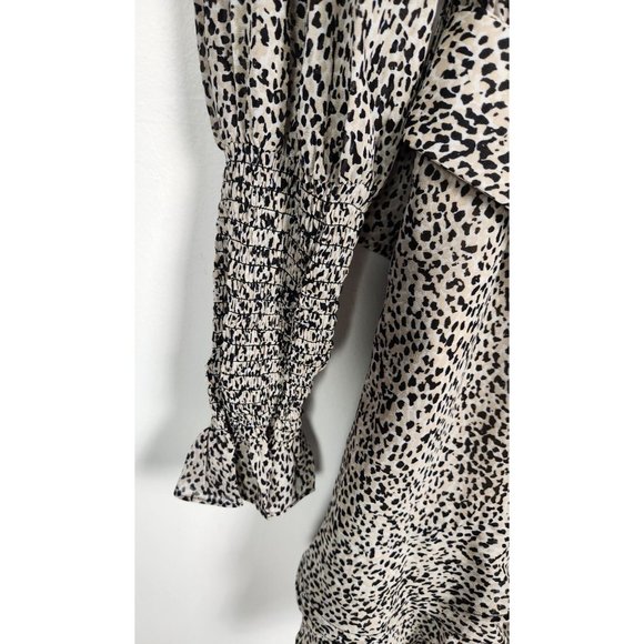 Bardot Women's Sz. M/8 Bessie Mini Belted Dress In Geo Spot - Picture 5 of 9